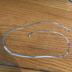 Silver Herringbone necklace